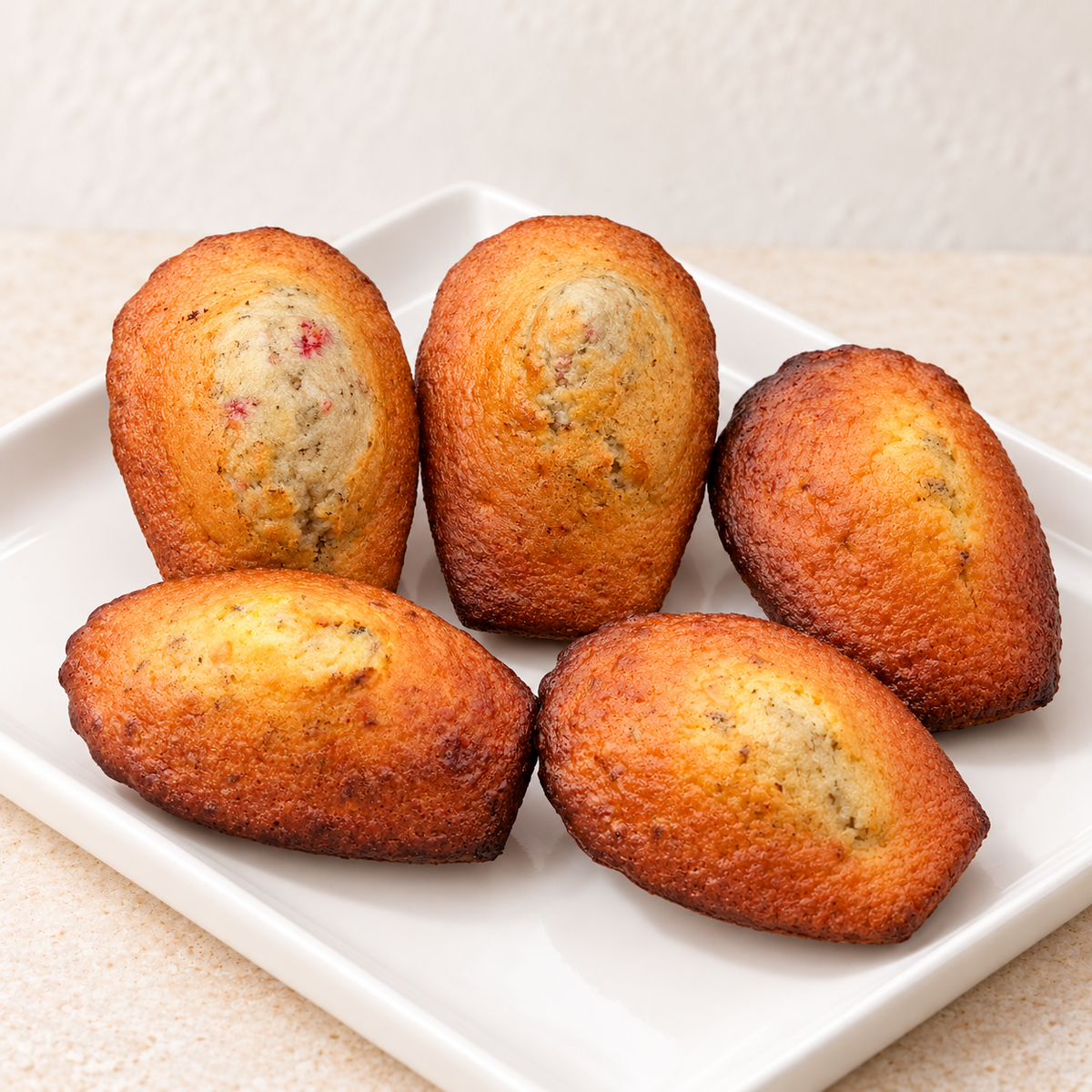 Petites madeleines citron lavande